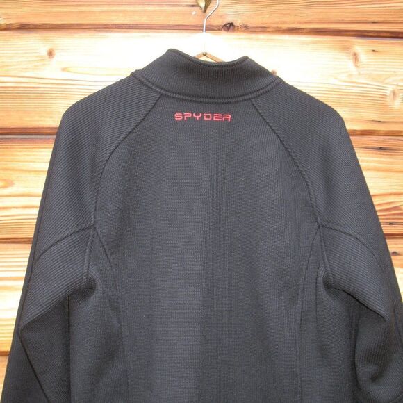 Spyder  Men's Black Constant Knit Full Zip Jacket - Picture 6 of 12